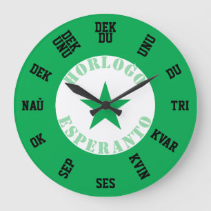 Grande Horloge Ronde Esperanto,