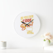 Grande Horloge Ronde Est-Ce Que Vous Avez Même Code Bro Funny Software (Maison)