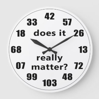 Grande Horloge Ronde Est-ce vraiment important ?