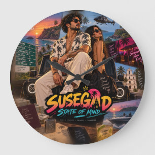 Grande Horloge Ronde État d'esprit Susegad • Garçon de Goa pour toujour