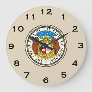 Grande Horloge Ronde État d'horloge murale de Missouri