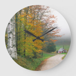 Grande Horloge Ronde États-Unis, Vermont. Maison de sucre près de la vi