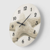 Grande Horloge Ronde Étoiles de mer (Angle)