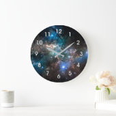 GRANDE HORLOGE RONDE ÉTOILES D'ESPACE (Maison)