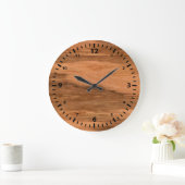 Grande Horloge Ronde Eucalyptus naturel Grain (Maison)