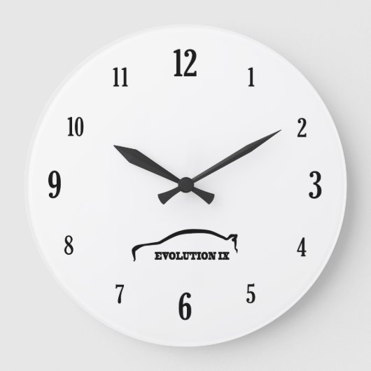 Grande Horloge Ronde Evolution 9 Logo de Black Brushstroke (Recto)