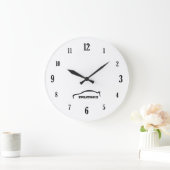 Grande Horloge Ronde Evolution 9 Logo de Black Brushstroke (Maison)