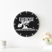 Grande Horloge Ronde Exercice, Motivation Requise, Dragon - Drôle (Maison)