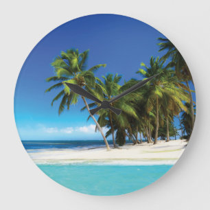 Grande Horloge Ronde Exotic beach throw pillow
