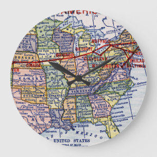 GRANDE HORLOGE RONDE EXPÉDITION D'AMERICAN EXPRESS