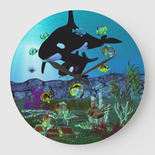 Grande Horloge Ronde Exploration 3D Aquarium ORCA (Recto)