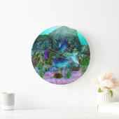 Grande Horloge Ronde Exploration requins 3D (Maison)