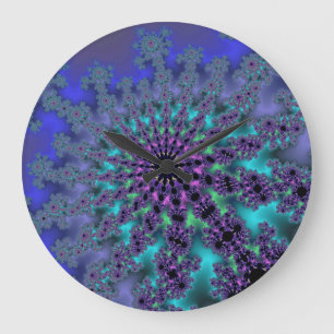 Grande Horloge Ronde Explosion de paon