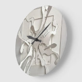 Grande Horloge Ronde explosion du papier (Angle)