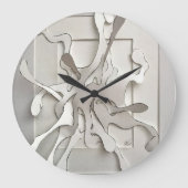 Grande Horloge Ronde explosion du papier (Recto)