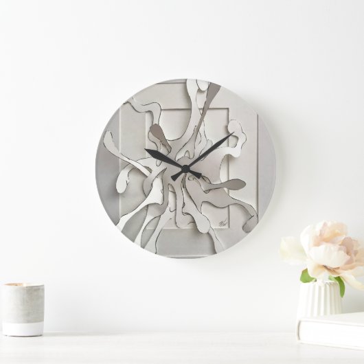 Grande Horloge Ronde explosion du papier (Maison)