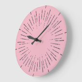 Grande Horloge Ronde Explosion rose (Angle)
