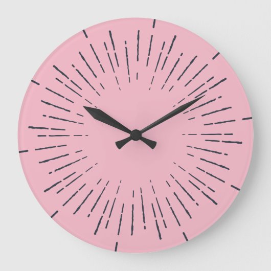Grande Horloge Ronde Explosion rose (Recto)