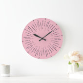 Grande Horloge Ronde Explosion rose (Maison)