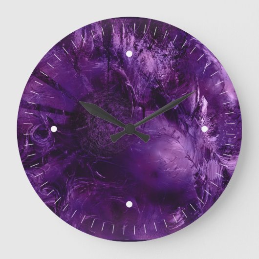 Grande Horloge Ronde Explosion violette (Recto)
