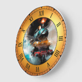 Grande Horloge Ronde Express D'Orient ~ Paris À Constantinople ~ * ~ (Angle)