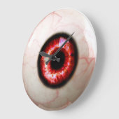 Grande Horloge Ronde Eyeball éffrayant (Angle)