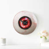 Grande Horloge Ronde Eyeball éffrayant (Maison)