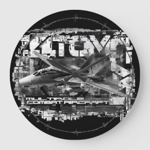 Grande Horloge Ronde F-14 Tomcat Round (Large) Acrylic Wall Clock