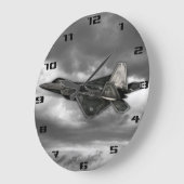 GRANDE HORLOGE RONDE F-22 RAPTEUR (Angle)