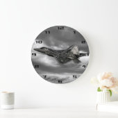 GRANDE HORLOGE RONDE F-22 RAPTEUR (Maison)