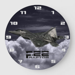 GRANDE HORLOGE RONDE F-22 RAPTOR