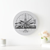 Grande Horloge Ronde F-4 Phantom II (Maison)