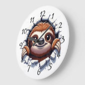 Grande Horloge Ronde Face de fentes (Angle)