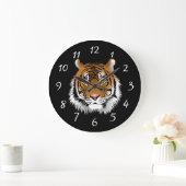 Grande Horloge Ronde Face de tigre de neige (Maison)