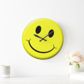 Grande Horloge Ronde Face d'Emoji-ish (Maison)