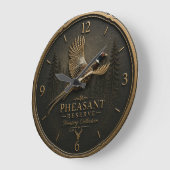 Grande Horloge Ronde Faisan (Angle)