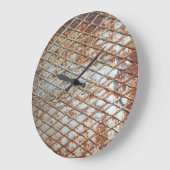 Grande Horloge Ronde Falln Rusty Grate (Angle)