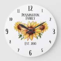 Family Name and Year Established Rustic Sunflowers