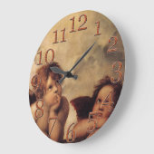Grande Horloge Ronde Famous fine art, Raphael, Sistine Cherub (Angle)