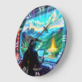 Grande Horloge Ronde Fantasy Cute Fantastic Run Park (Angle)