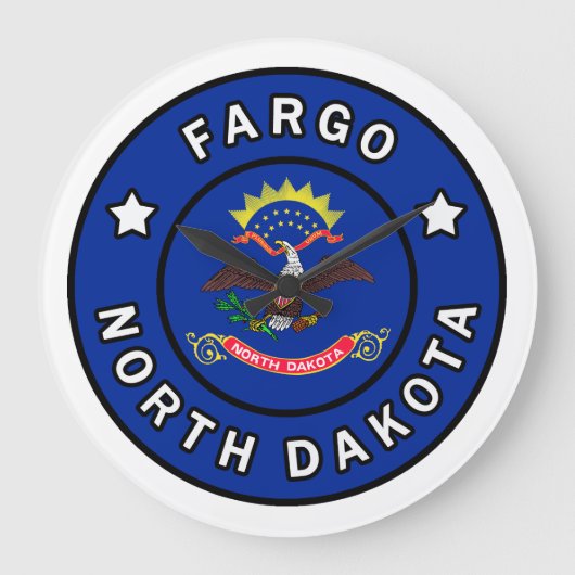 Grande Horloge Ronde Fargo Dakota du Nord (Recto)