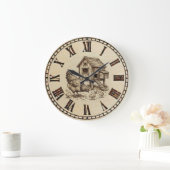 Grande Horloge Ronde Farm Chicken Wall Clock (Maison)