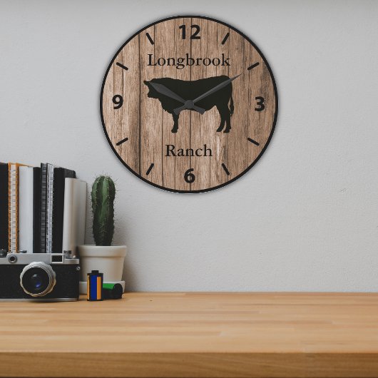 Grande Horloge Ronde Farm Ranch or Stable Name 11 Custom Barnwood Style