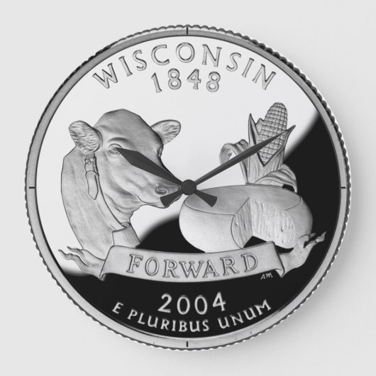 Grande Horloge Ronde Faux Wisconsin State Quarter Cow Cheese (Recto)