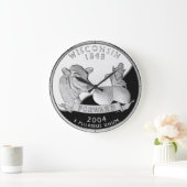 Grande Horloge Ronde Faux Wisconsin State Quarter Cow Cheese (Maison)