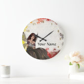 Grande Horloge Ronde Fée gothique mignonne (Maison)