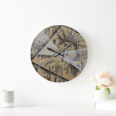 Grande Horloge Ronde Feminina Arrière (Maison)
