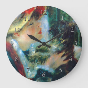 Grande Horloge Ronde Femme avec ses beaux-arts de Renoir de chien