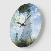 Grande Horloge Ronde Femme avec un parasol (Angle)
