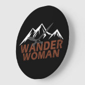 Grande Horloge Ronde femme errante randonnée camping (Angle)